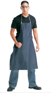 Denim shop apron, 1 pocket, 28
